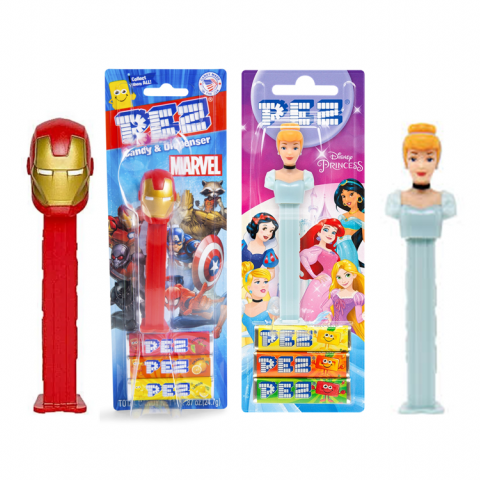 PEZ BLISTER PRINCESAS+HEROIS MARVEL 24 UN