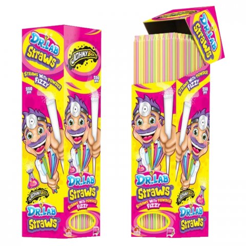 JOHNY BEE DR LAB STRAWS POWDER 250 UN