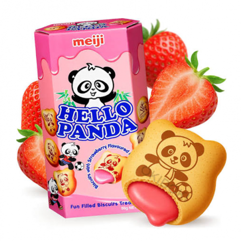 MEIJI HELLO PANDA COOKIES MORANGO 10X50g