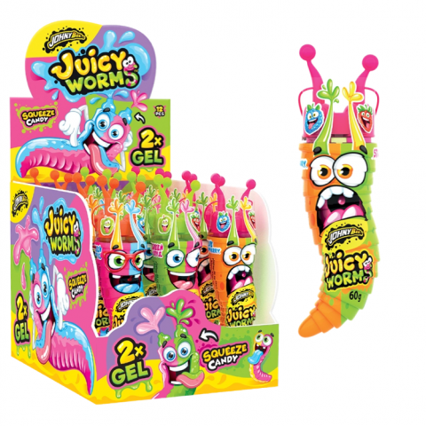 JB JUICY WORMS 2IN1 12UN