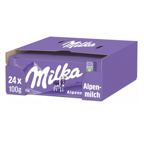 CHOCOLATES MILKA LEITE 24X100G