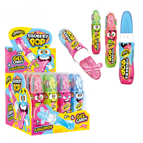 JOHNY BEE MINI SQUEZZE POP 24X34G