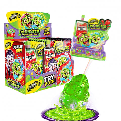 JOHNY BEE MONSTER POPPING+GEL 18X30g 