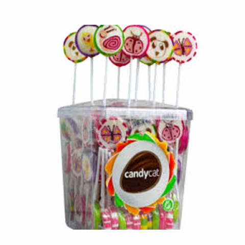 CANDYCAT PIRULETS ROCK ANIMAIS 100X10G