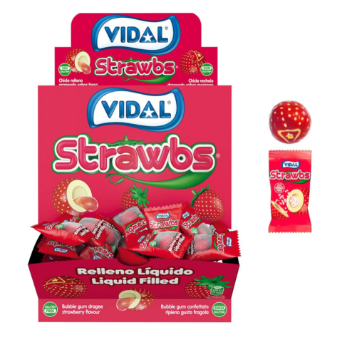 VIDAL CHICLE STRAWS 200 UN