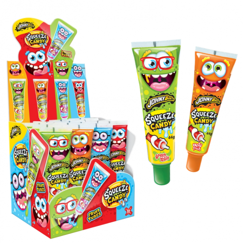 JOHNY BEE SQUEEZE CANDY TUBO 16 UN