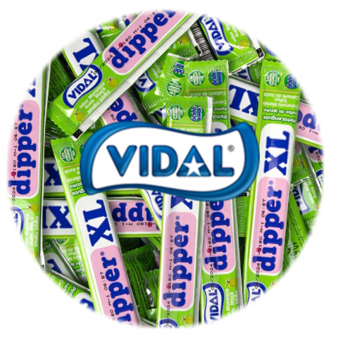 VIDAL DIPPER XL MAÇÃ PINTALINGUAS C/100 UN
