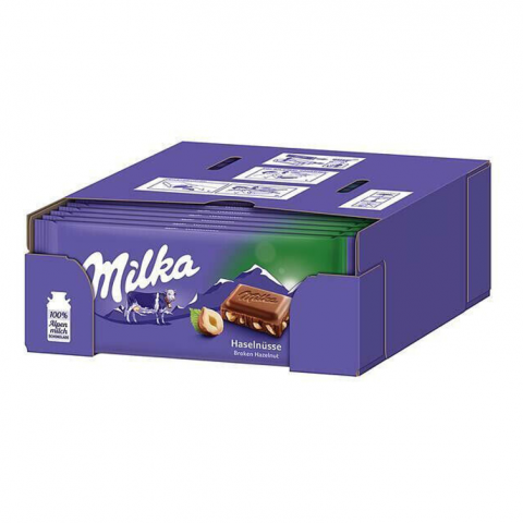 CHOCOLATES MILKA AVELÃ 24X100 G