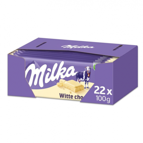 CHOCOLATES MILKA CHOCO BRANCO 22X100G