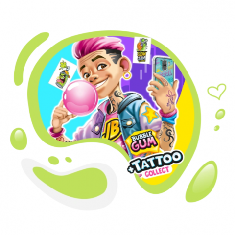 JOHNY BEE FANCY GUM TATTOO 200 UN