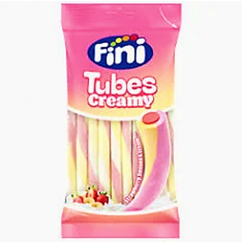 GOMAS FINI SAQ. CREMOSOS BANANA/MORANGO 12X80G