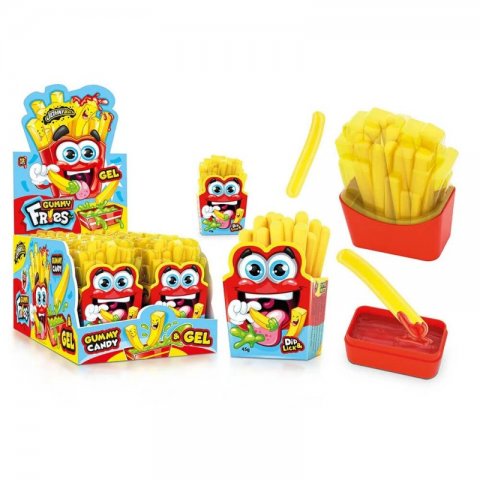 JOHNY BEE GUMMY FRIES DIP & LICK 12 UN