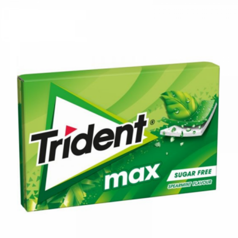 PASTILHAS TRIDENT MAX SPEARMINT 12x23G