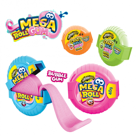 JOHNY BEE MEGA ROLL GUM C/24 UN