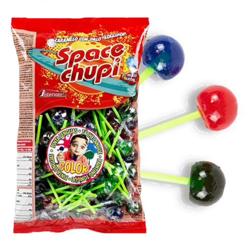 SPACE CHUPI COLOR SACO 100 uds