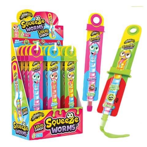 JOHNY BEE SQUEEZE WORMS C/30 UN 